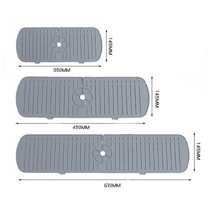 Tapete Absorvente para Torneira de Cozinha Vivelle, feito em microfibras de silicone, proteção contra umidade e respingos, design moderno e durável