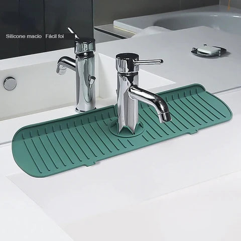 Tapete Absorvente para Torneira de Cozinha Vivelle, feito em microfibras de silicone, proteção contra umidade e respingos, design moderno e durável